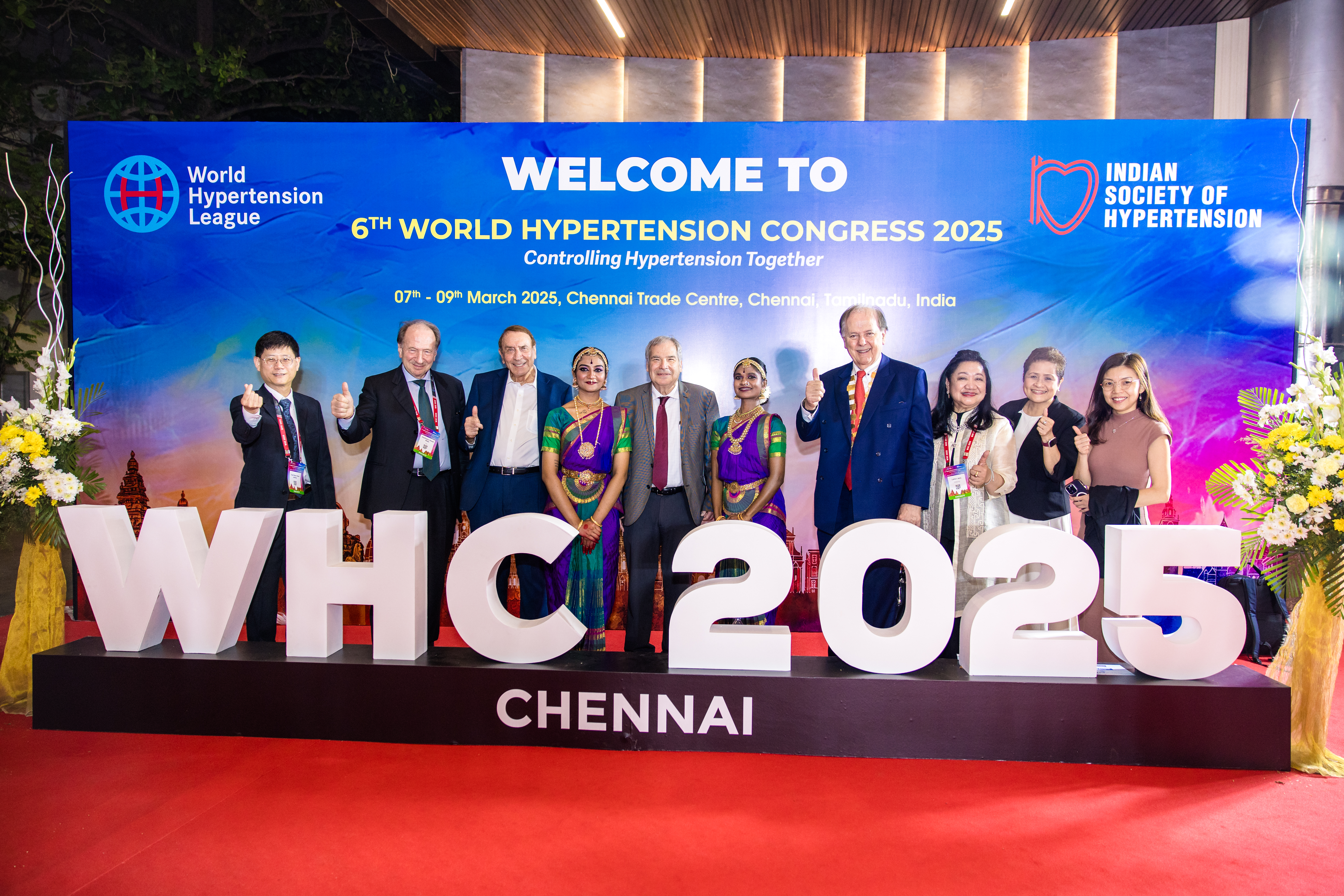 Delegate welcome and reception area at the World Hypertension Congress 2025